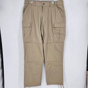 5.11 Tactical Pants Mens Extra Large TDU Cargo Khaki Tan Outdoors Relaxed‎ Fit